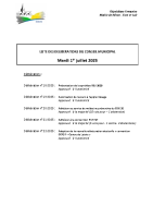 Liste délibérations – juillet 25